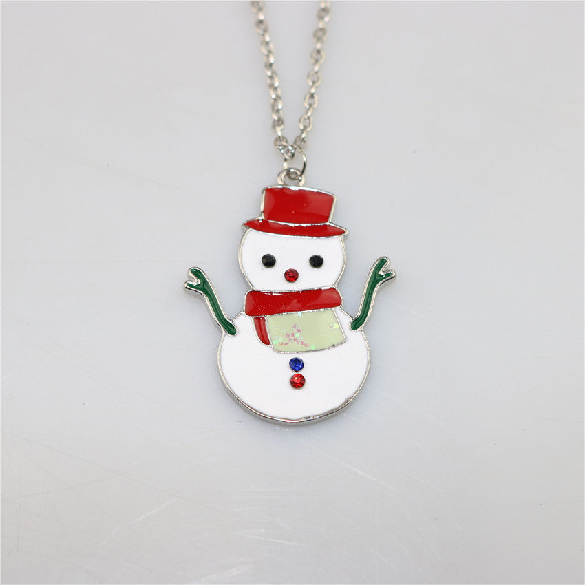 Wholesale Christmas Sticker Printed Necklaces ACC-NE-HaoYun002