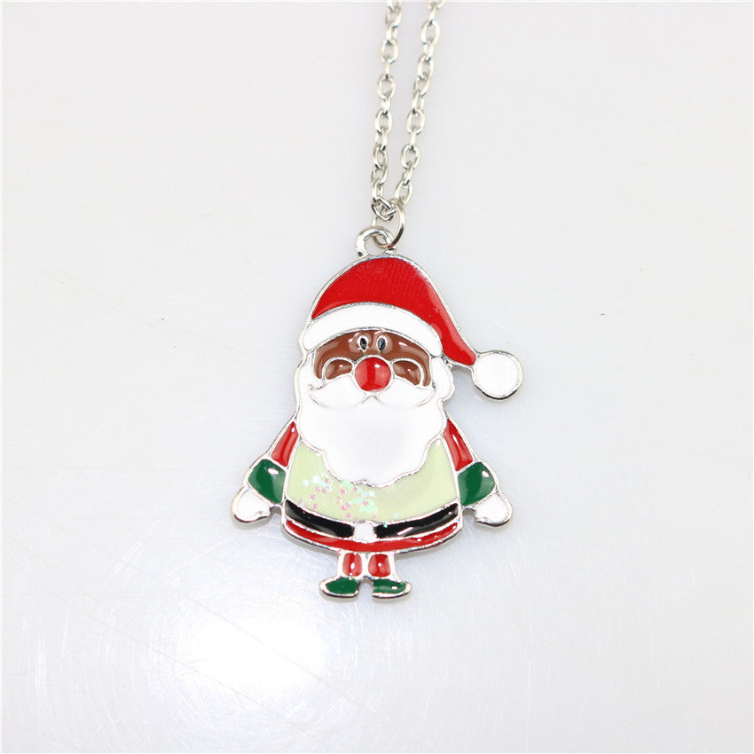Wholesale Christmas Sticker Printed Necklaces ACC-NE-HaoYun002
