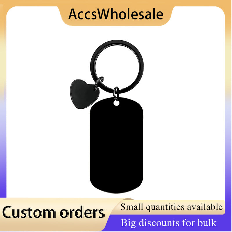 Custom Keychain with Laser Engraved Text or Logo - Multi-color Metal Keychain with Laser Engraved Text or Logo