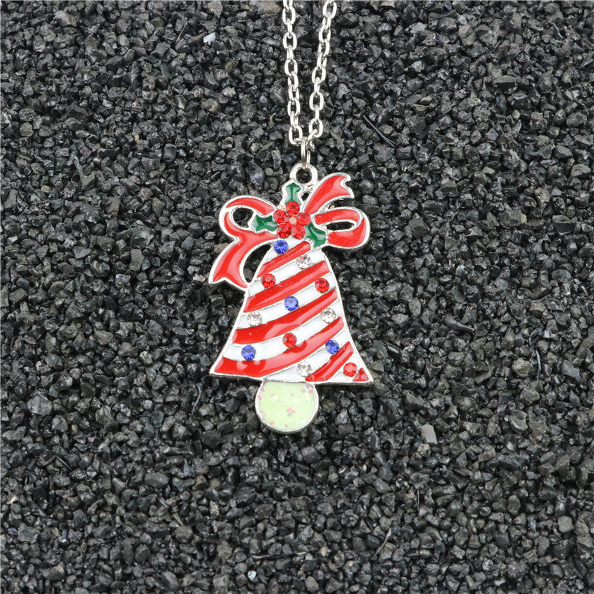 Wholesale Christmas Sticker Printed Necklaces ACC-NE-HaoYun002
