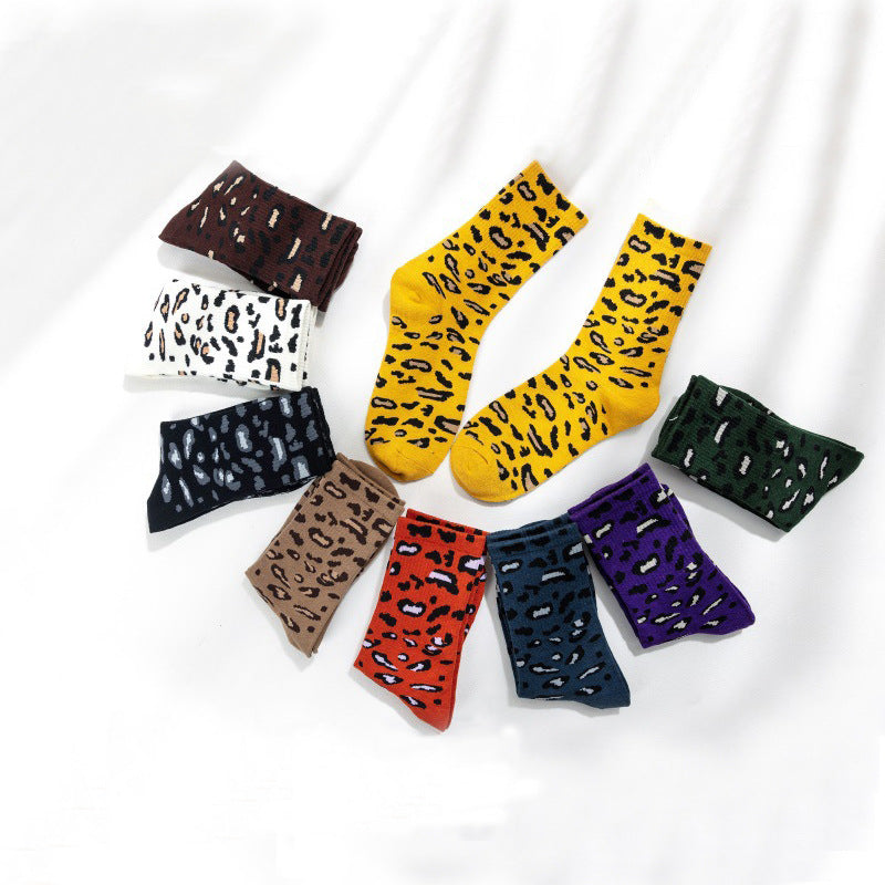 Wholesale Cotton Leopard Print Socks ACC-SK-YuQing001