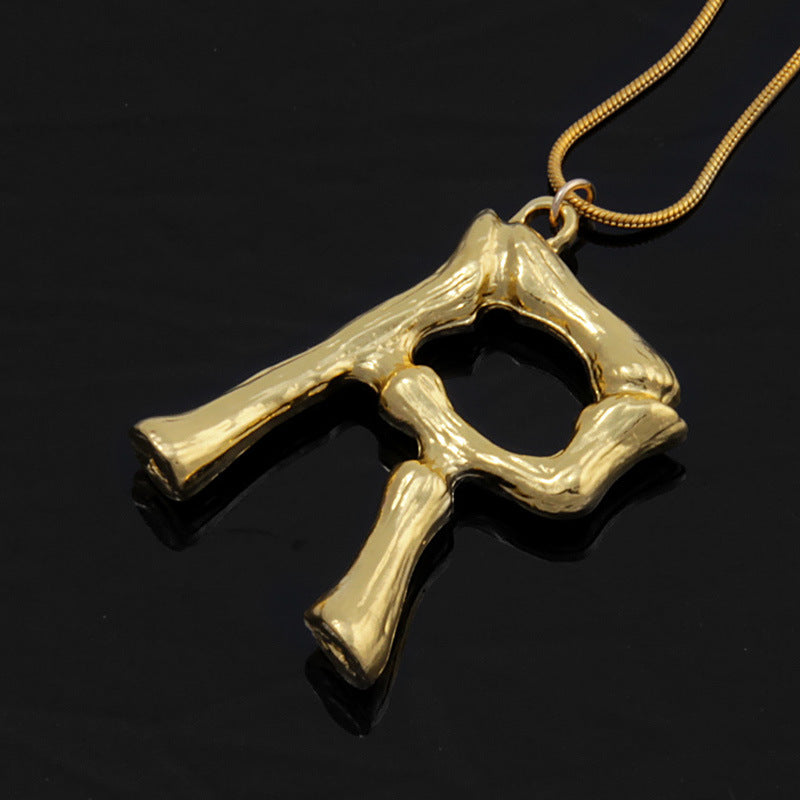 Wholesale Geometric Necklace Letter Short Clavicle Necklace Choker Necklace ACC-NE-Yiniao002