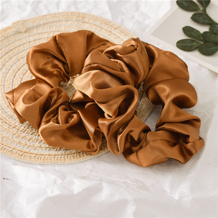 Wholesale 12pcs Satin Fabric Hair Bands Hair Scrunchies ACC-HS-SanTai012
