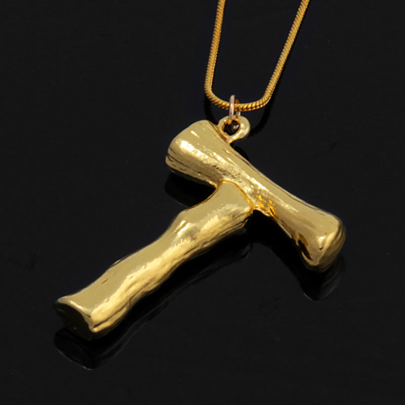 Wholesale Geometric Necklace Letter Short Clavicle Necklace Choker Necklace ACC-NE-Yiniao002