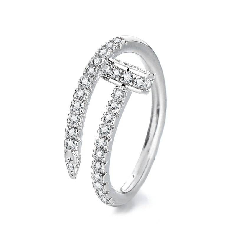 Wholesale All-match Trendy Diamond Rings with Luxurious Temperament ACC-RS-MeiLi001