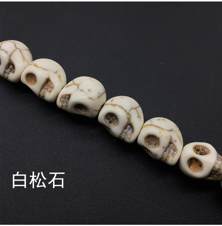 Wholesale Colorful Burst Turquoise Skull Beads ACC-BDS-KeSuo002