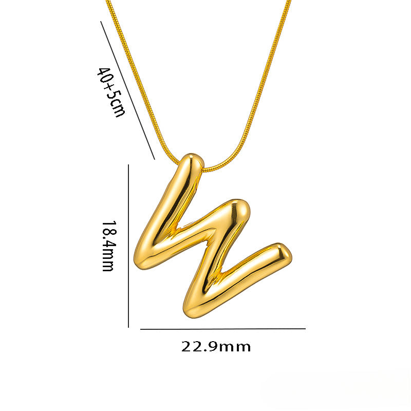 Wholesale Stainless Steel English Letter Necklace ACC-NE-KuCai014
