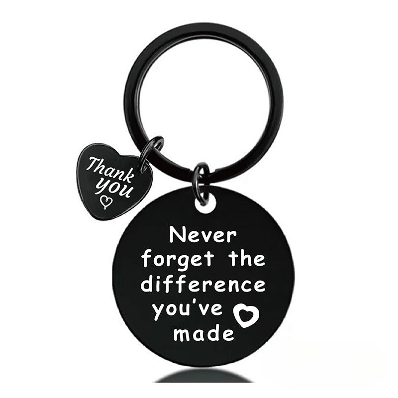 Wholesale Teacher's Day Gift Stainless Steel Engraved Keychain ACC-KC-Ganggu002