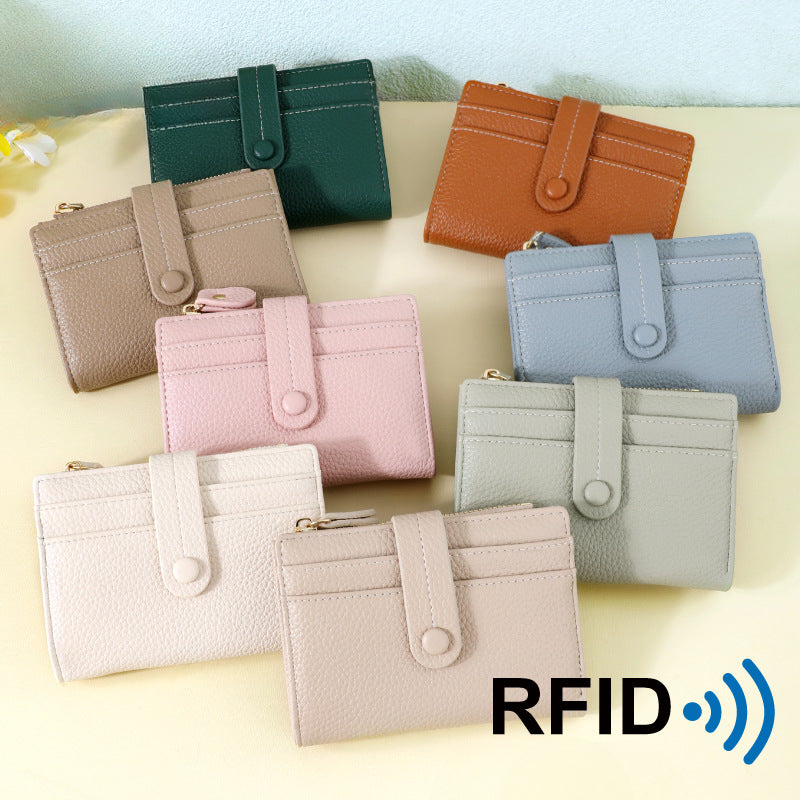 Wholesale Multi-card Slot Short Lychee Pattern Clutch Wallet ACC-WT-Tailian005