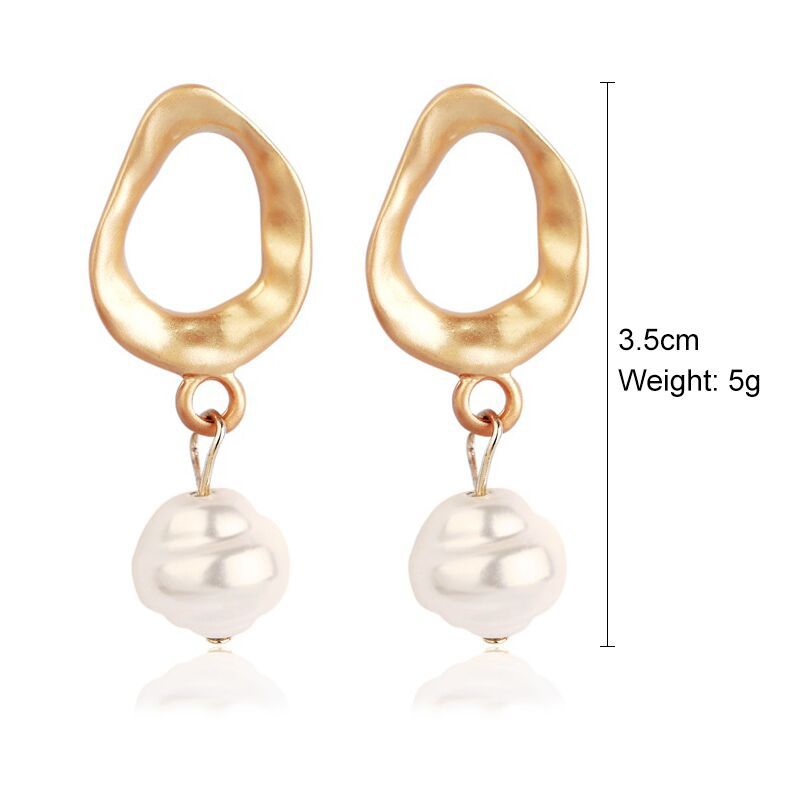 Wholesale Long Irregular Baroque Pearl Earrings ACC-ES-ManYi016