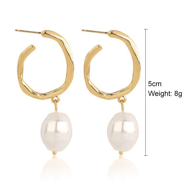 Wholesale Vintage Baroque Pearl Earrings ACC-ES-ManYi015