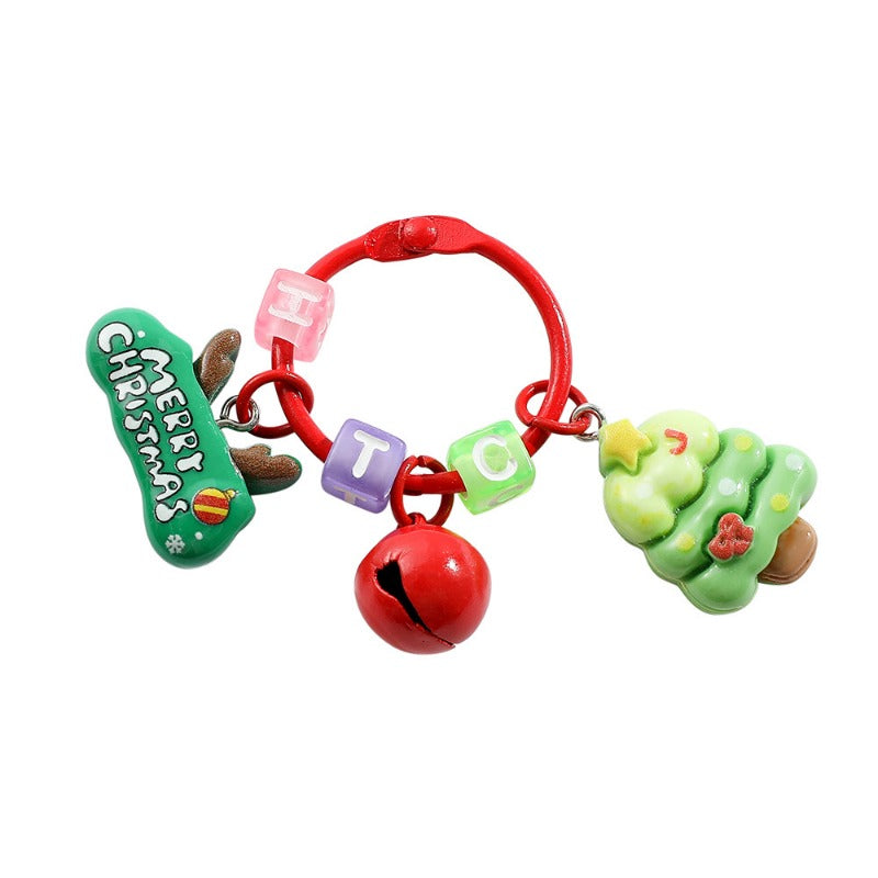Wholesale Christmas Cute Santa Claus Snowman Keychain  ACC-KC-KeFeng003