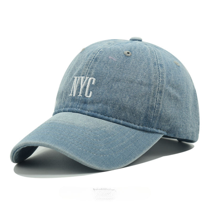Wholesale Washed Embroidery Vintage Hat Embroidery Denim Baseball Cap ACC-HT-Xiny007
