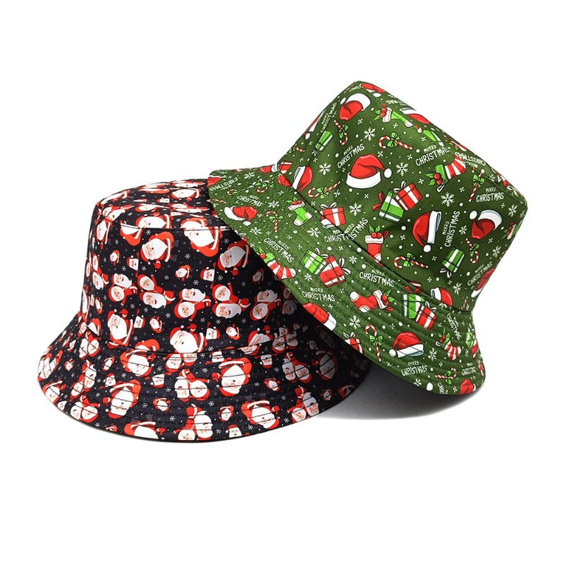 Wholesale Christmas Deer Snowflake Bucket Hat ACC-HT-ShunMa019