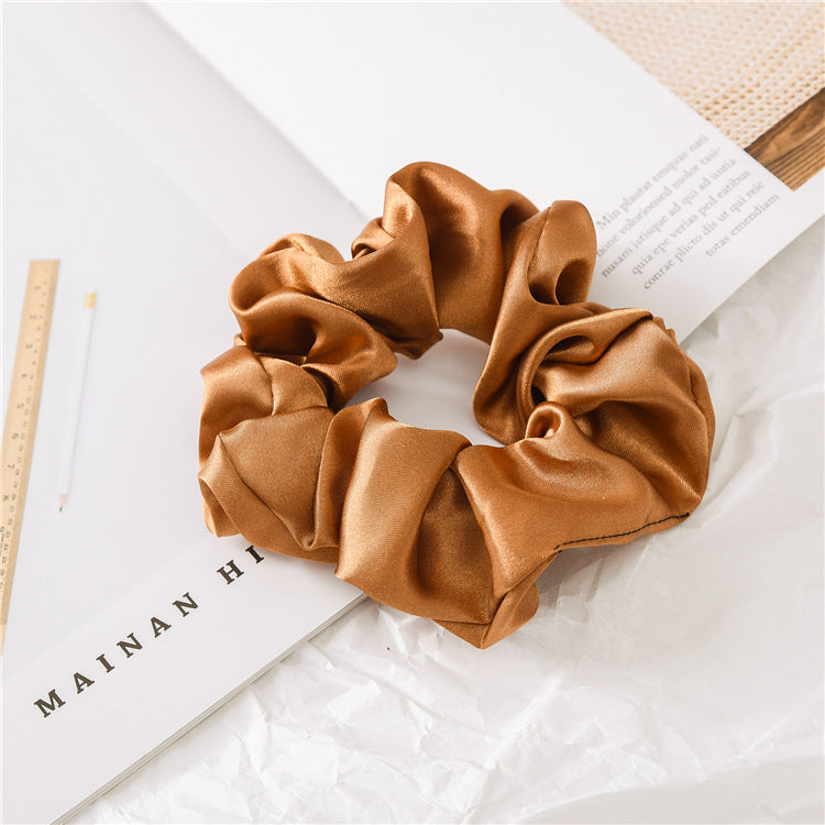 Wholesale 12pcs Satin Fabric Hair Bands Hair Scrunchies ACC-HS-SanTai012