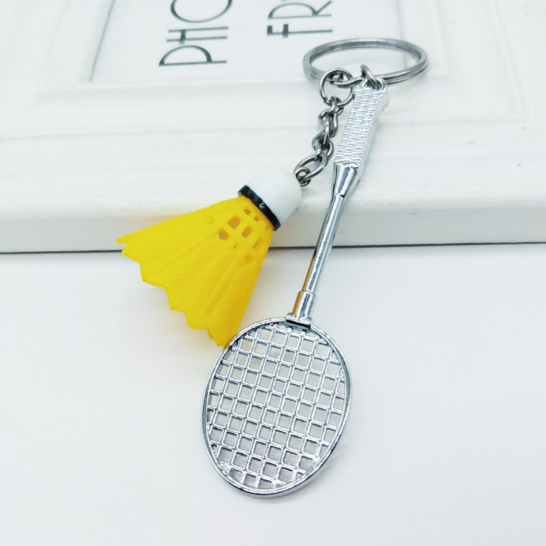 Wholesale mini badminton metal keychain ACC-KC-YouY003