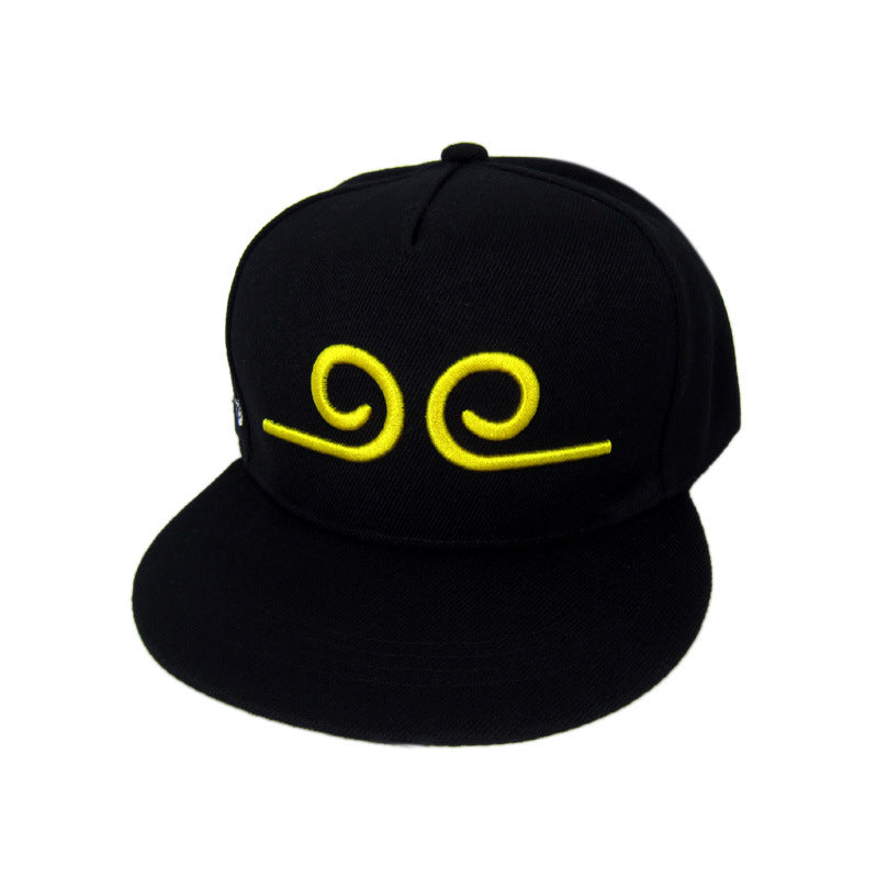 Wholesale Sun Hat Peaked Cap Black Flat Brim Baseball Cap ACC-HT-Huic009