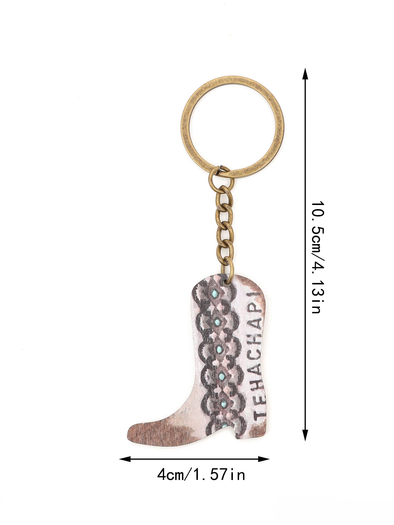 Wholesale Western Style Boots Zinc Alloy Keychain ACC-KC-YTian014