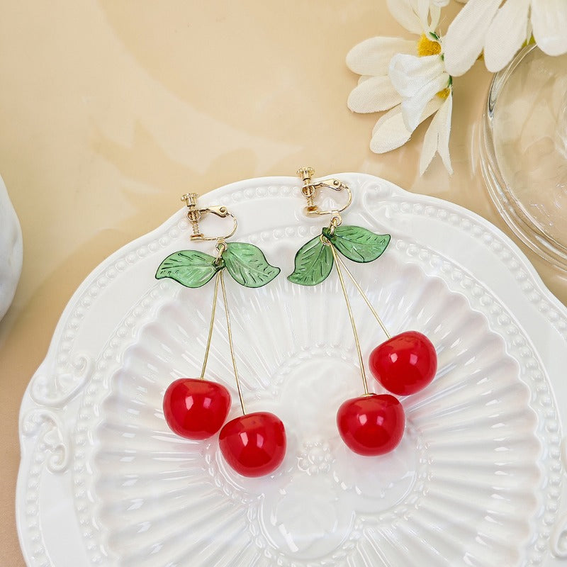 Wholesale Fruit Cherry Earrings ACC-ES-MDD087