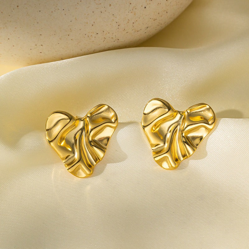 Wholesale 18K Gold Stainless Steel Earrings ACC-ES-QiYun005
