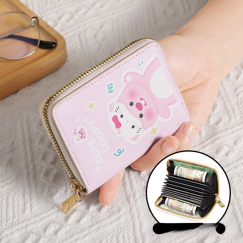 Wholesale Cat Accordion Card Holder Wallet ACC-WT-Jial001