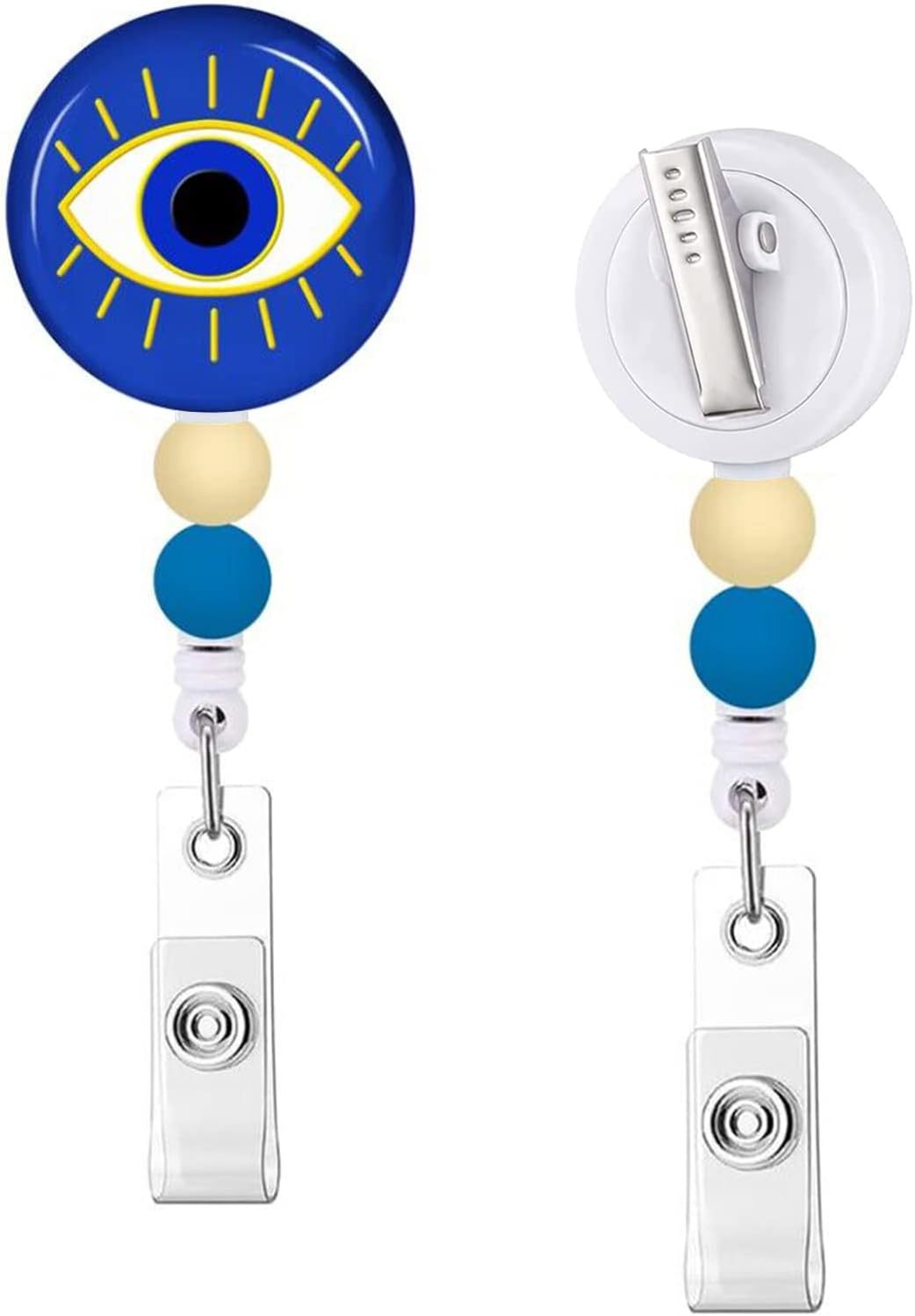 Wholesale Rainbow Devil Eyes Autism Badge Scroll Retractable Keychain Badge Reels ACC-KC-ChiHai009