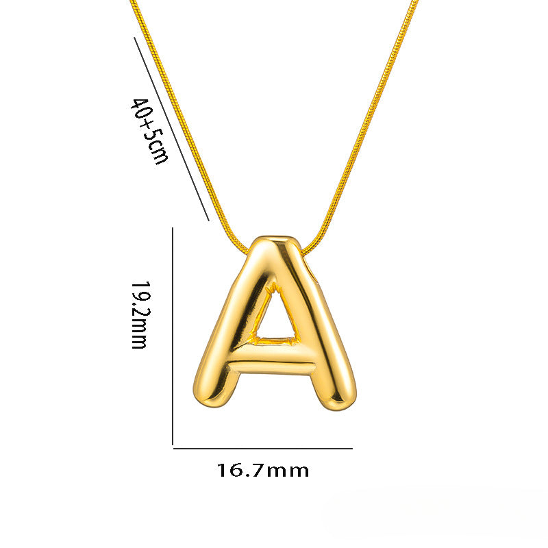 Wholesale Stainless Steel English Letter Necklace ACC-NE-KuCai014