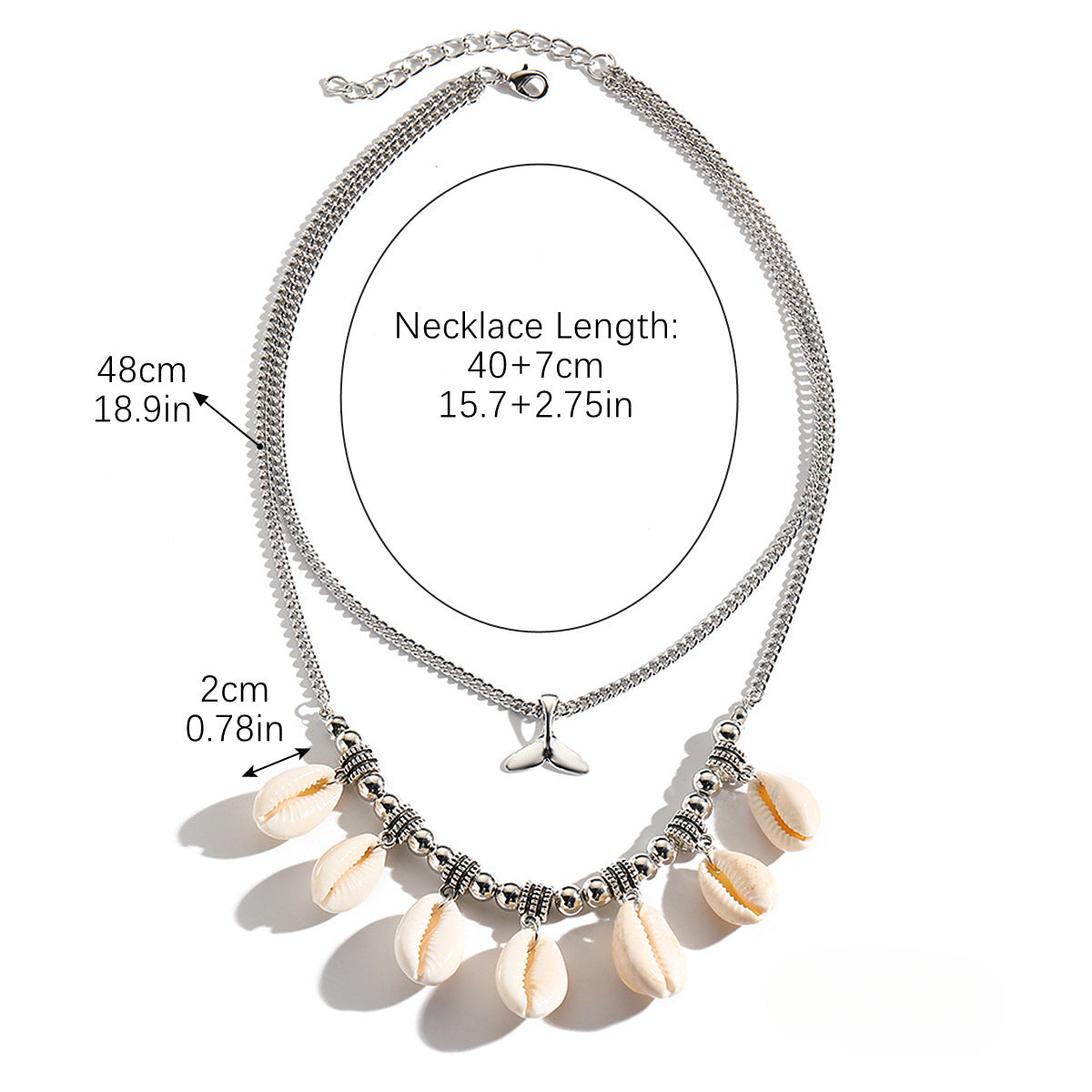 Wholesale Bohemian Summer Shell Pendant Necklace Bracelet Set ACC-NE-ManYi012