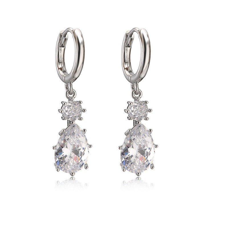 Wholesale Zircon Geometric Earrings ACC-ES-AG006