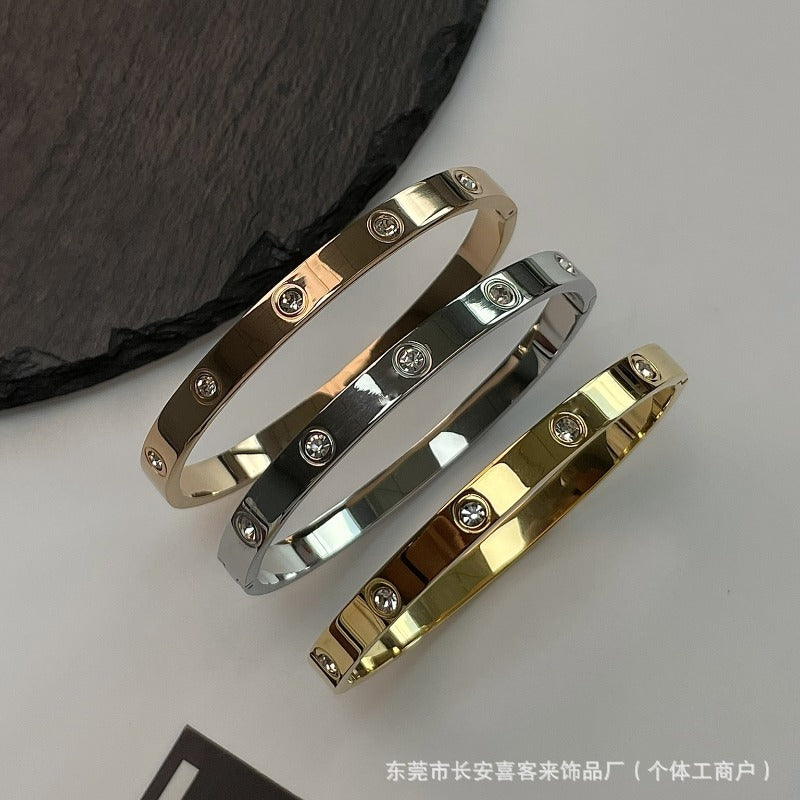 Wholesale Non-fading Titanium Steel Nail Bracelet ACC-BT-XKL002