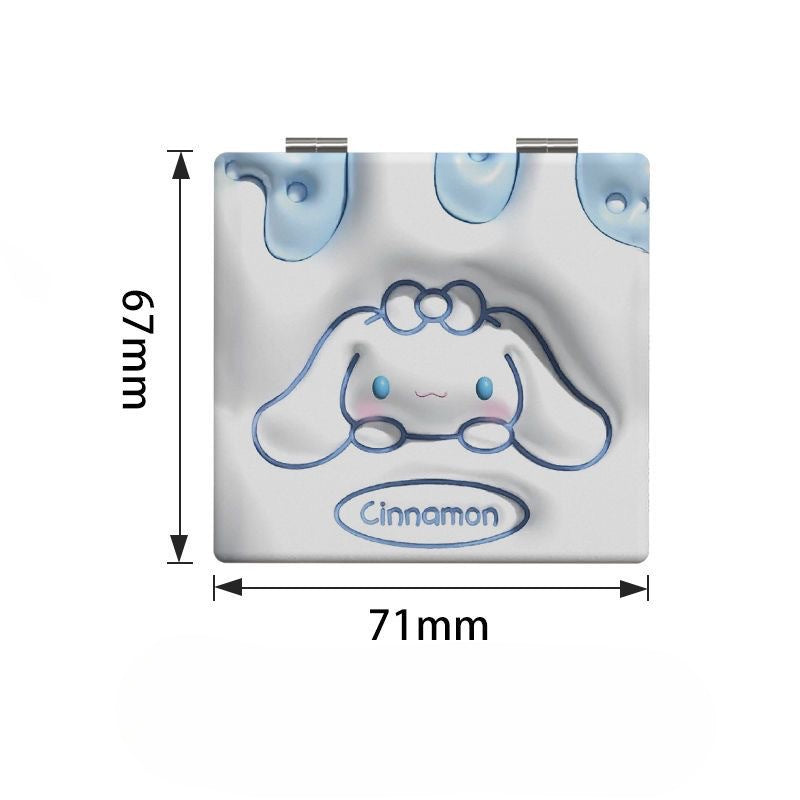 Wholesale Cartoon Cute Makeup Mirror Portable Folding Mirror ACCVIP-MR-Haic002