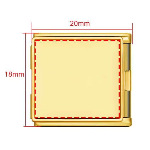 Wholesale DIY Personalized Photo Charm Stainless Steel Watch Band Chain Modular Bracelet 20x18mm