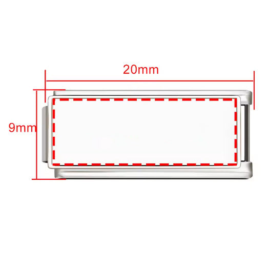 Wholesale DIY Personalized Photo Charm Stainless Steel Watch Band Chain Modular Bracelet 9x20mm