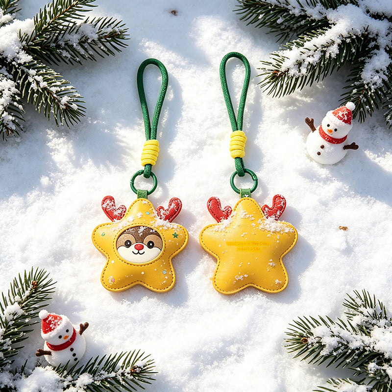 Wholesale Trendy Christmas Tree Leather Keychain Holiday Gift For Car Keys Or Bags Boutique Resale