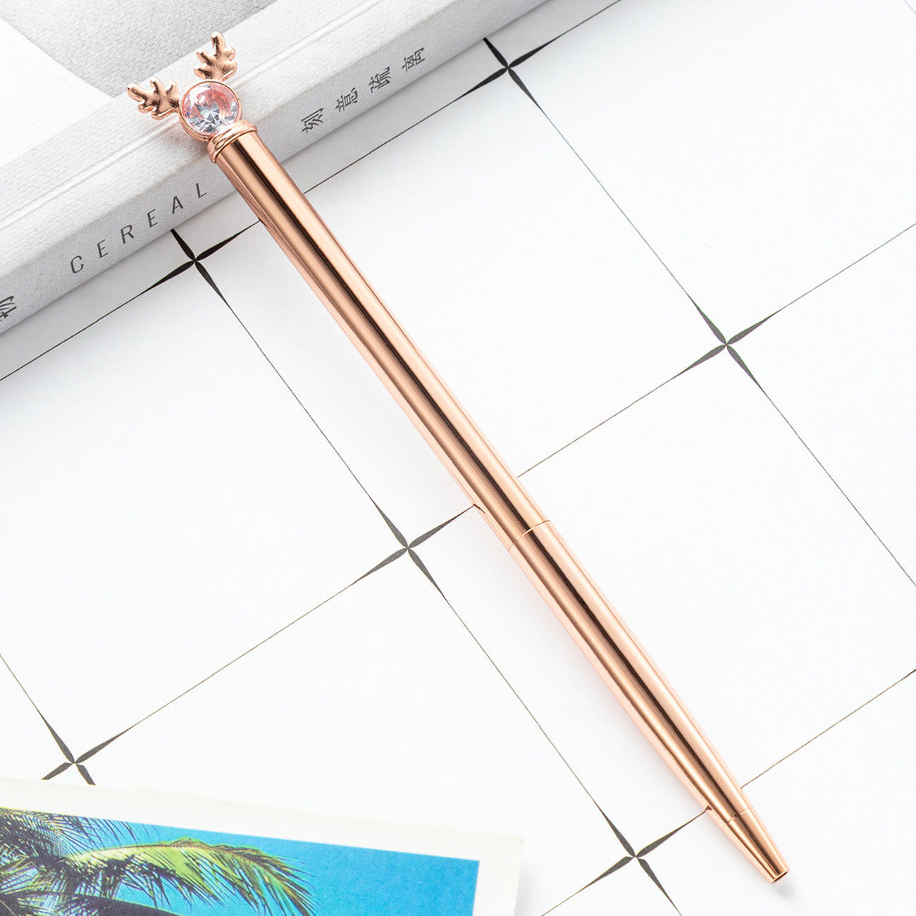 Wholesale Creative Cartoon Deer Head Style Pen  Ballpoint Pen