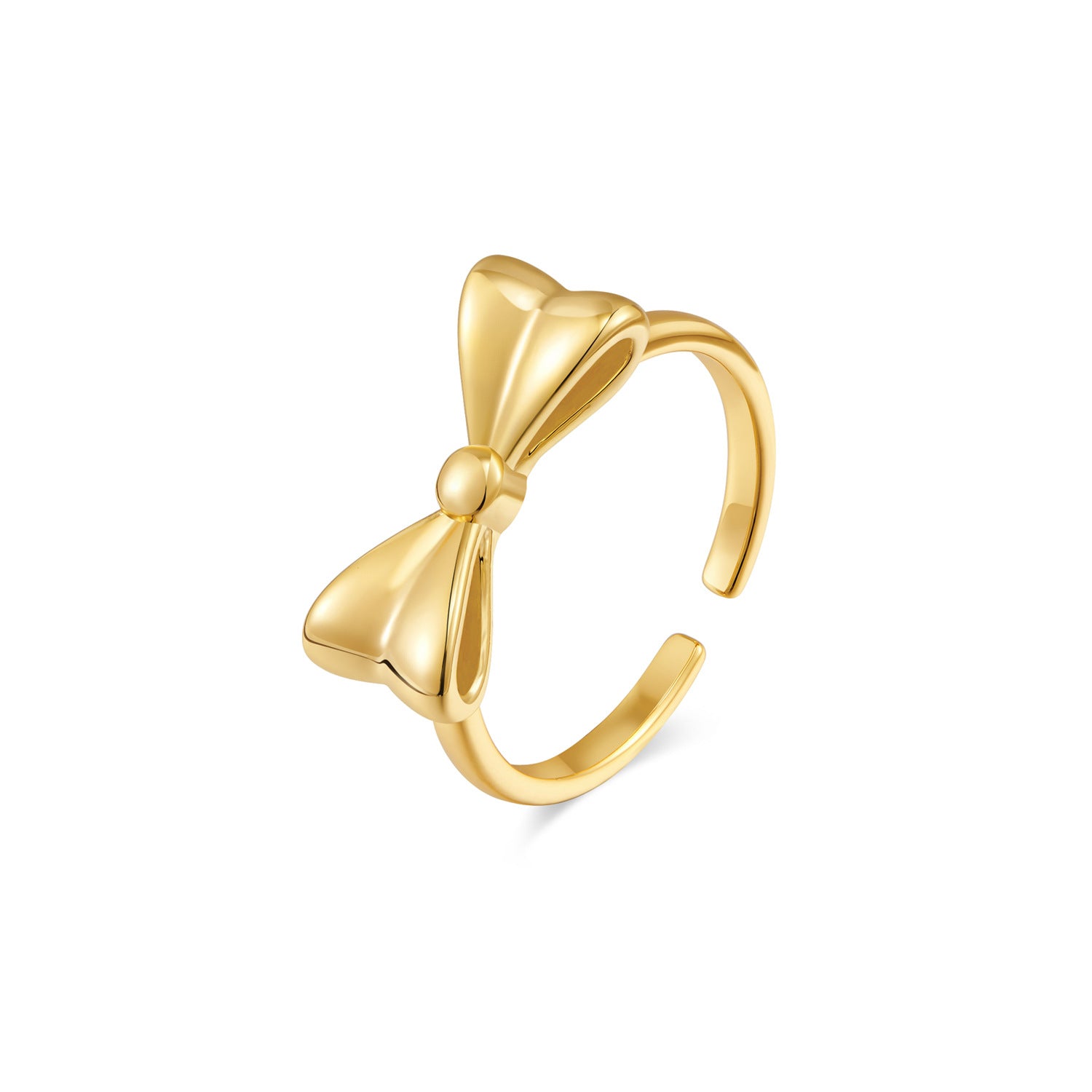 Wholesale copper plated  bow opening  ring