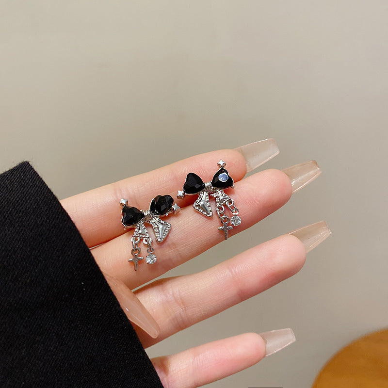 Wholesale 925 Silver Needle Pearl Earrings Bow Knot Stud Earrings Retro Vintage Earrings ACC-ES-SenWai002