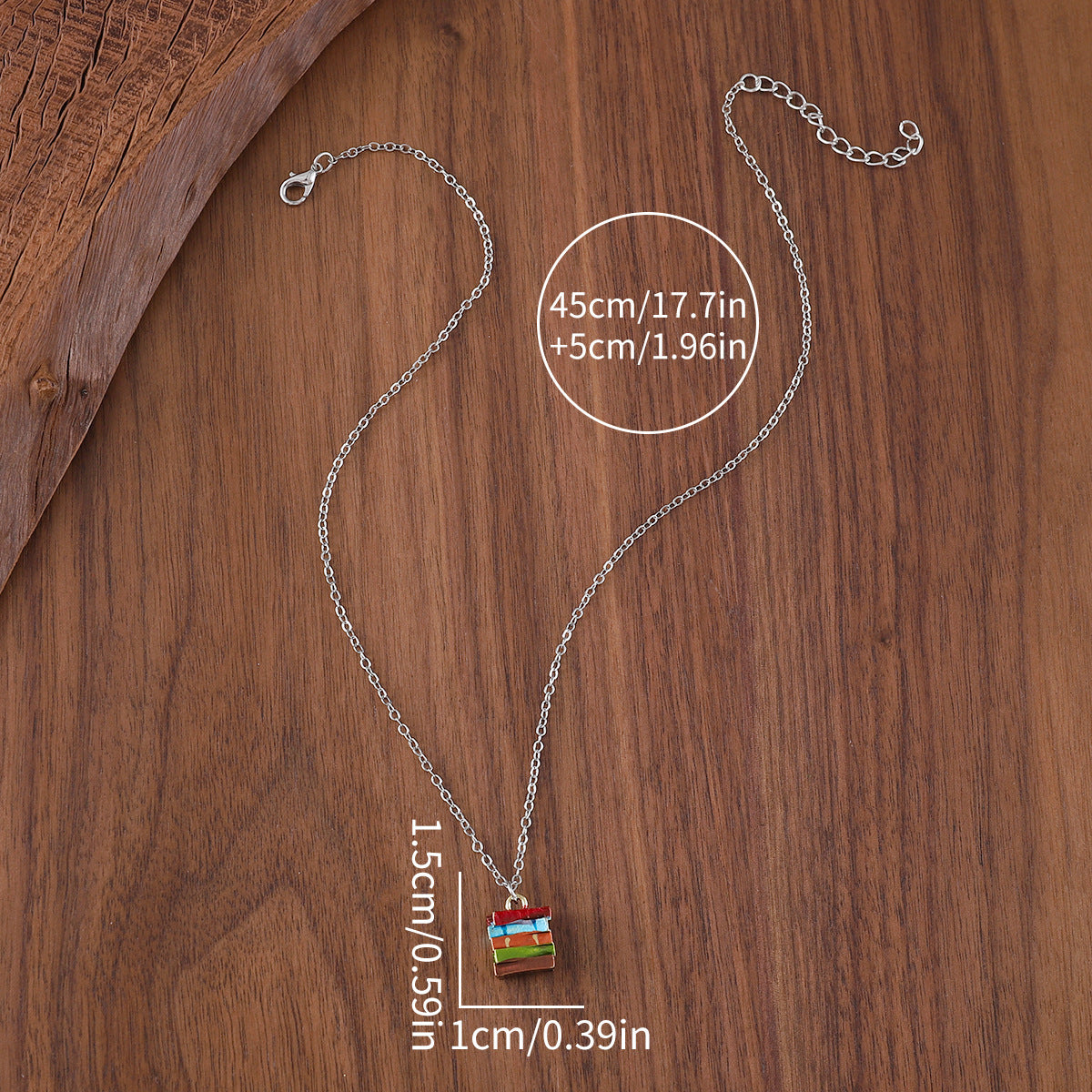 Wholesale  Alloy Color Fold Book Necklace