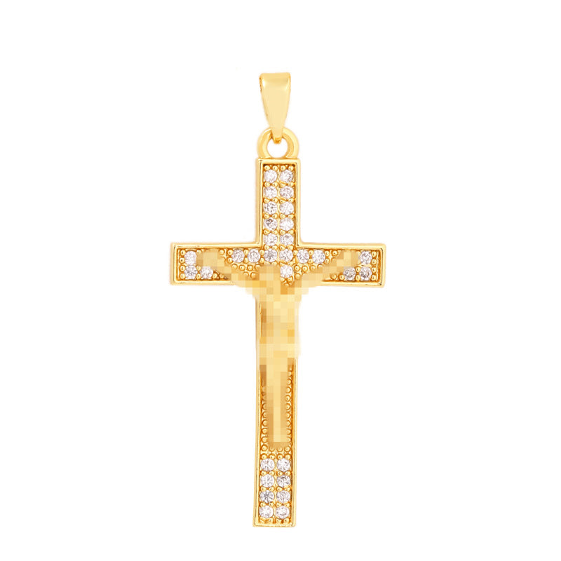 Wholesale Vintage Double Pendant Layering Necklace,  Copper Zircon Gold Plated,  Fashion Jewelry Accessory for Everyday Wear