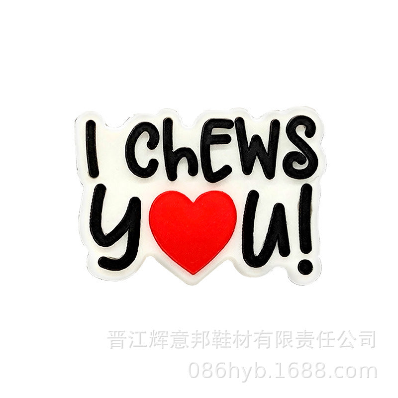 Wholesale Random 100pcs Love Garden PVC Soft Rubber Shoe Buckle Decoration ACC-SC-YiBang002