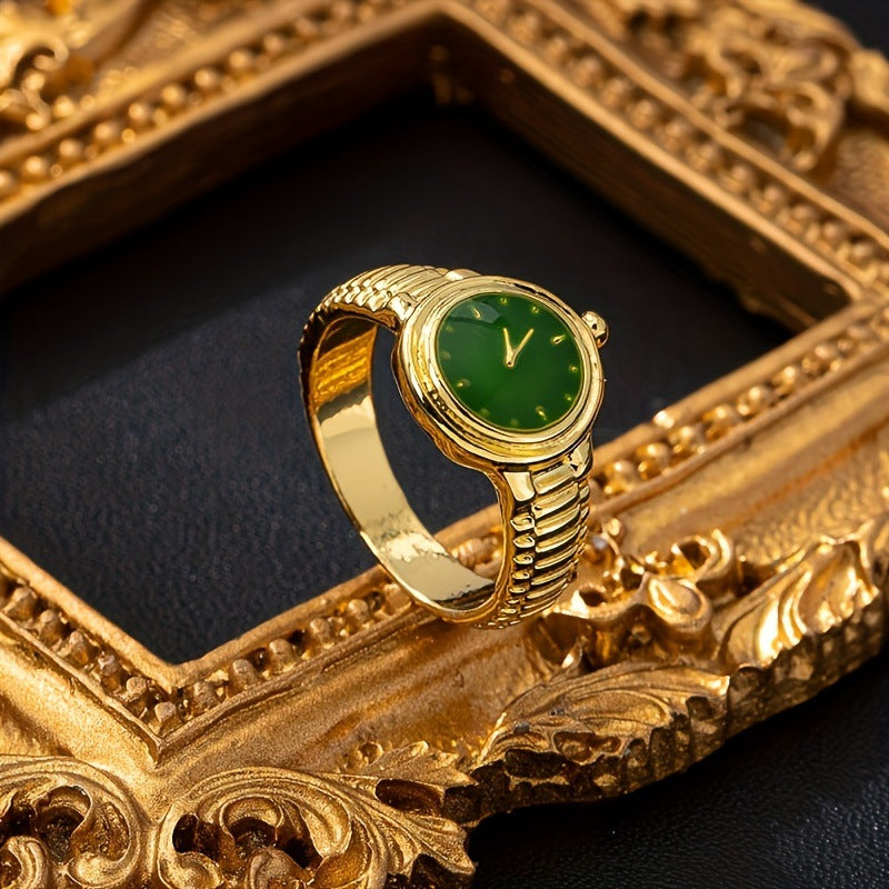 Wholesale Alloy Luxury gemstone watch rings