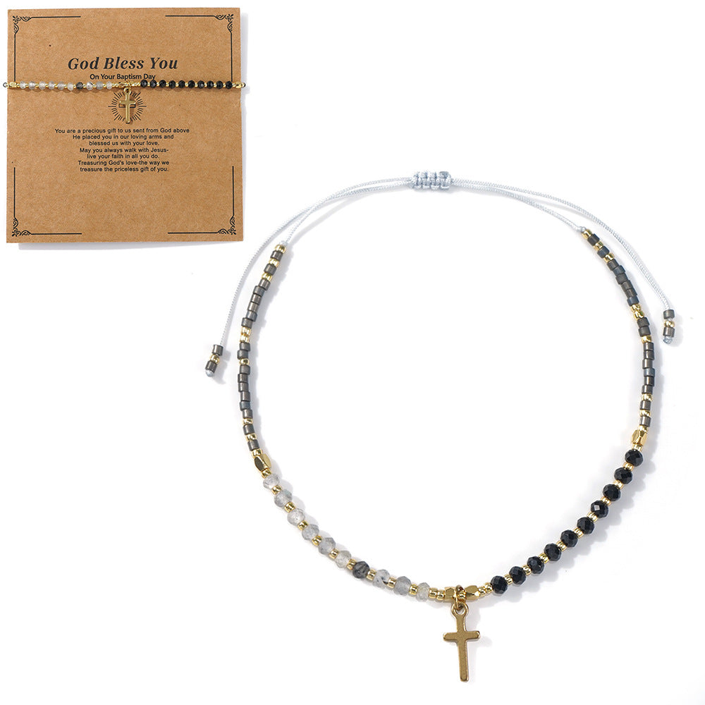 Bracelet en gros en titane en acier en acier bohème