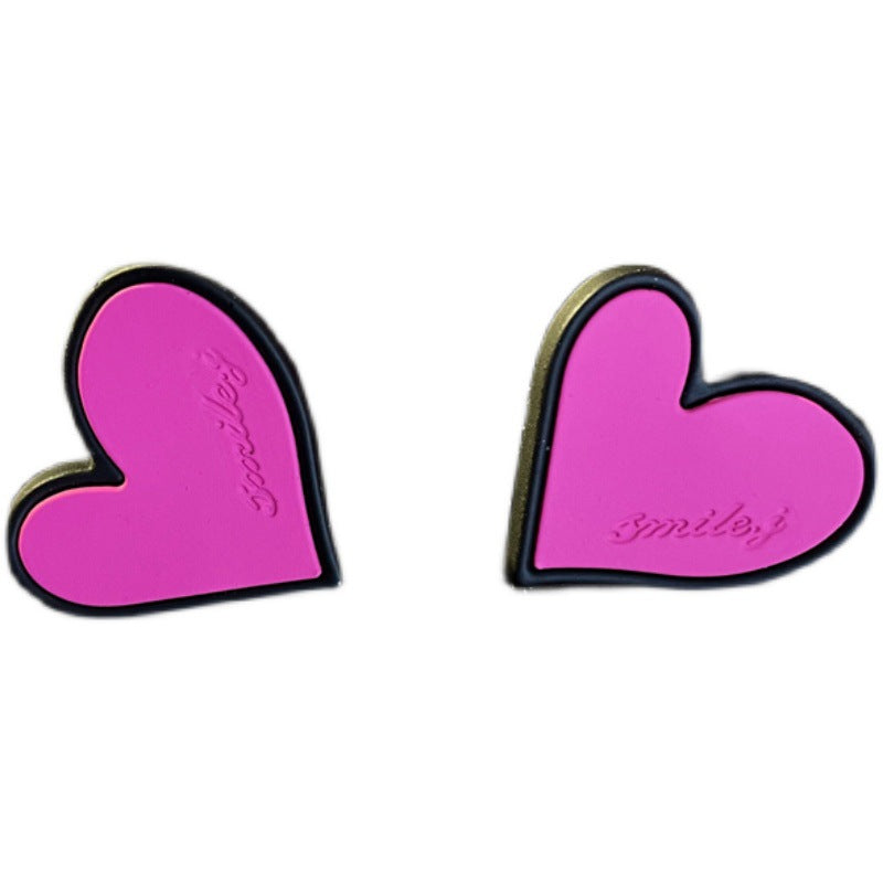 Wholesale Candy Color Geometric Square Circle C Shape Earrings