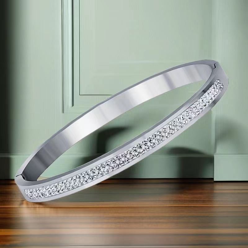 Wholesale Starry Sky Diamond Titanium Steel Bracelet ACC-BT-Ruih005