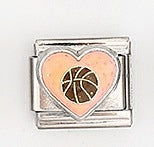 Wholesale 5pcs Italian Charm Bracelet 9mm DIY Splicing Heart Series Stainless Steel Composable Bracelet