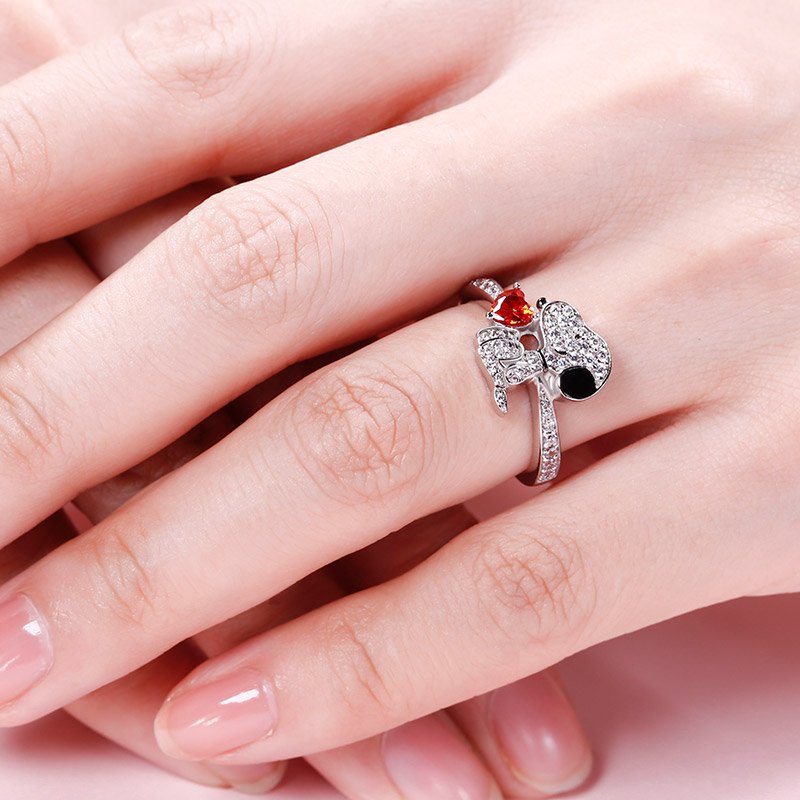 Wholesale Cute  Ring Electroplated Dot Design Boutique Resale Jewelry Accessory