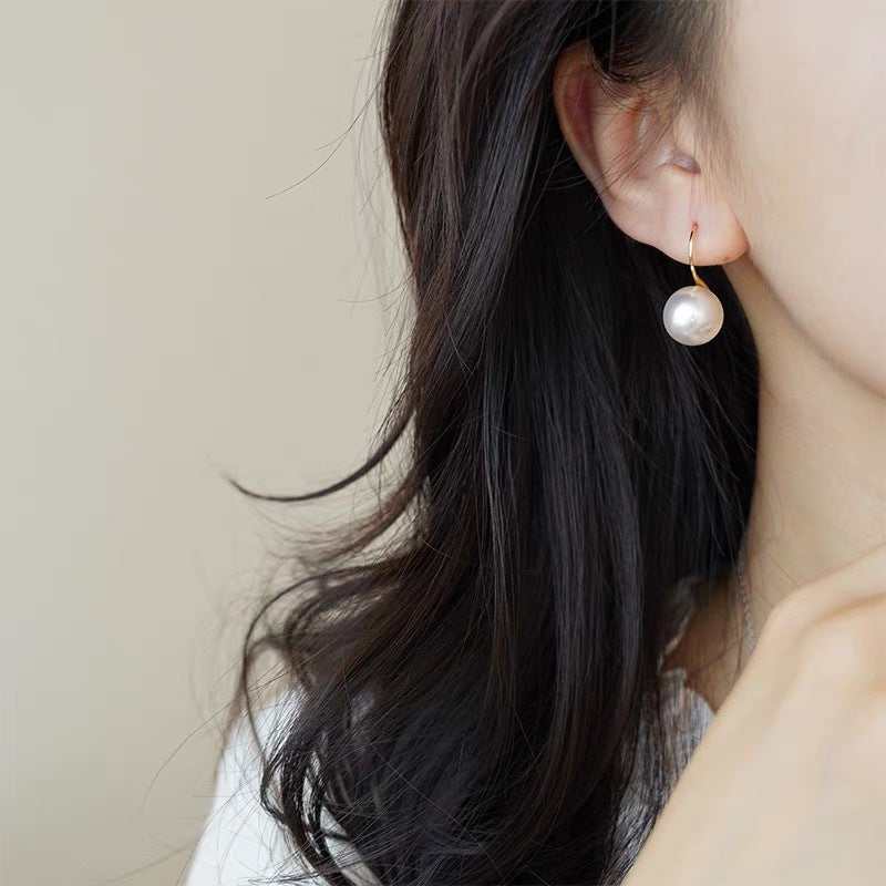 Wholesale Transparent Pink Pearl Earrings