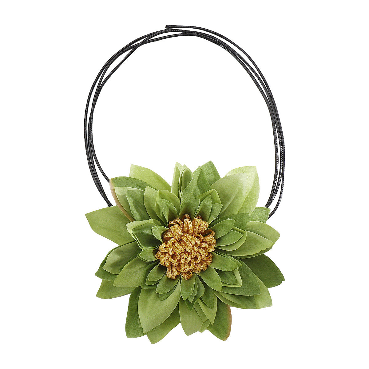 Wholesale Exaggerated Multi-Layered Colorfulful Flowers Casual Style Necklace