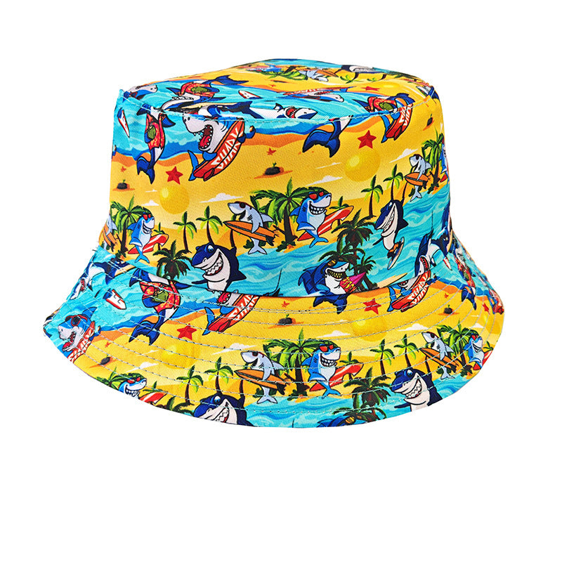 Wholesale Happy Birthday Printed Bucket Hat for Outdoor Sun Protection Fashion Accessory