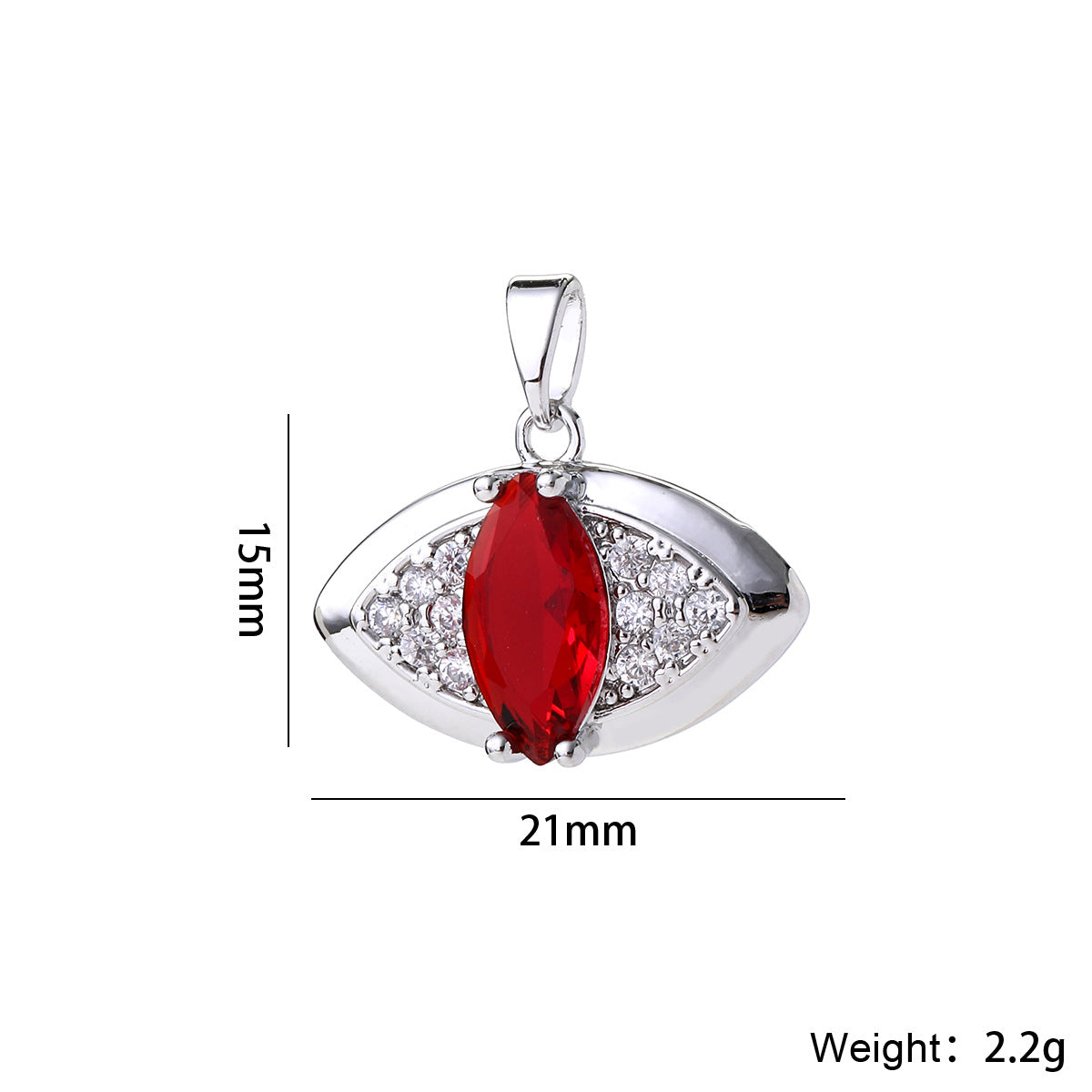 Wholesale 14K Gold Plated Brass Evil Eye Pendant Micro Set Zircon Dark Style Necklace Charm Fashion Accessory For Layering Jewelry Gift Resale